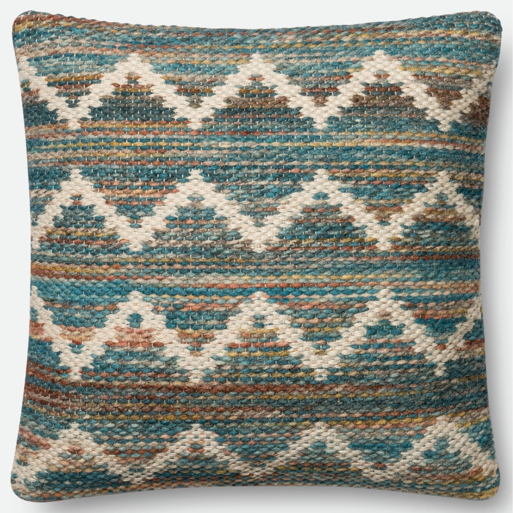 Magnolia Home by Joanna Gaines for Loloi Accent Pillows YP0421A 22 X 22 Cover w Down Multi Pillow Howell Furniture Throw Pillows